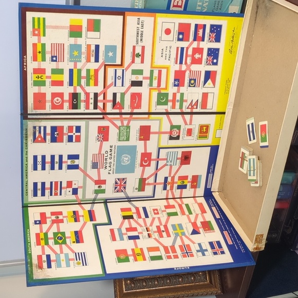 Vintage 1961 World Flag Game About The United Nations Board Game Parker Brothers - Picture 3 of 3